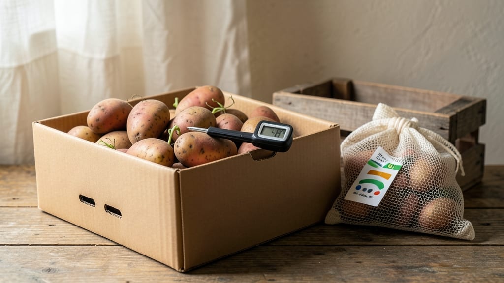 Potato Seed Storage: Zero-Waste Viability Test Before Drying