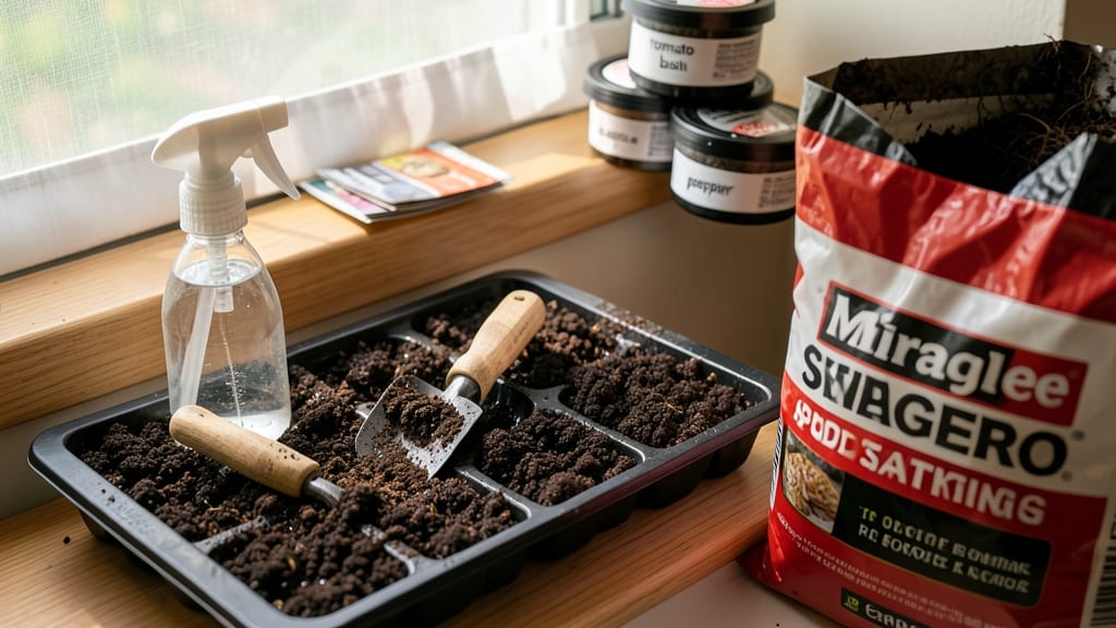 Miracle Grow Seed Starting Potting Mix: Air-Pocket Rich Formula for Faster Sprouts