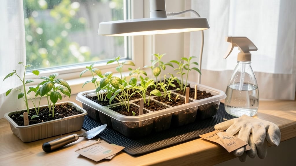1020 Seed Starting Trays: Space-Saving Starter Kit for Stronger Seedlings
