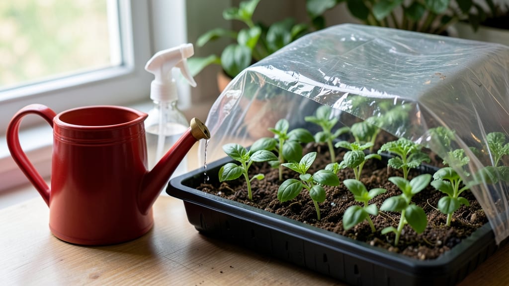 How to Water Seed Trays: Mist-and-Cover Method for Even Germination
