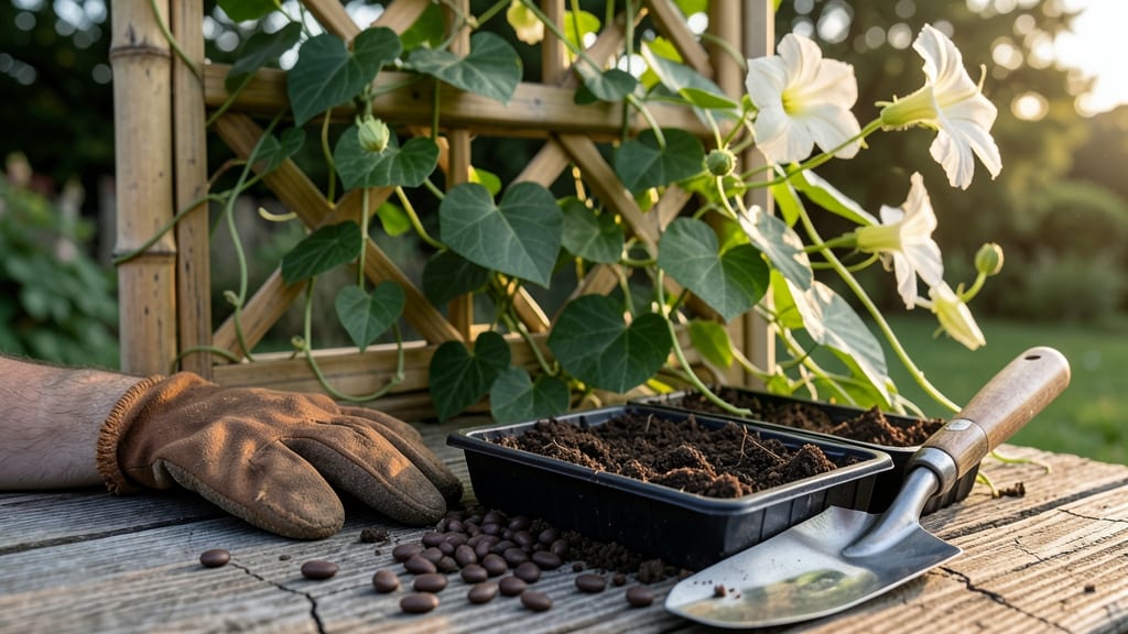 Moonflower Seeds Grow A Garden: Stress-Free Blooms From Seed to Vines