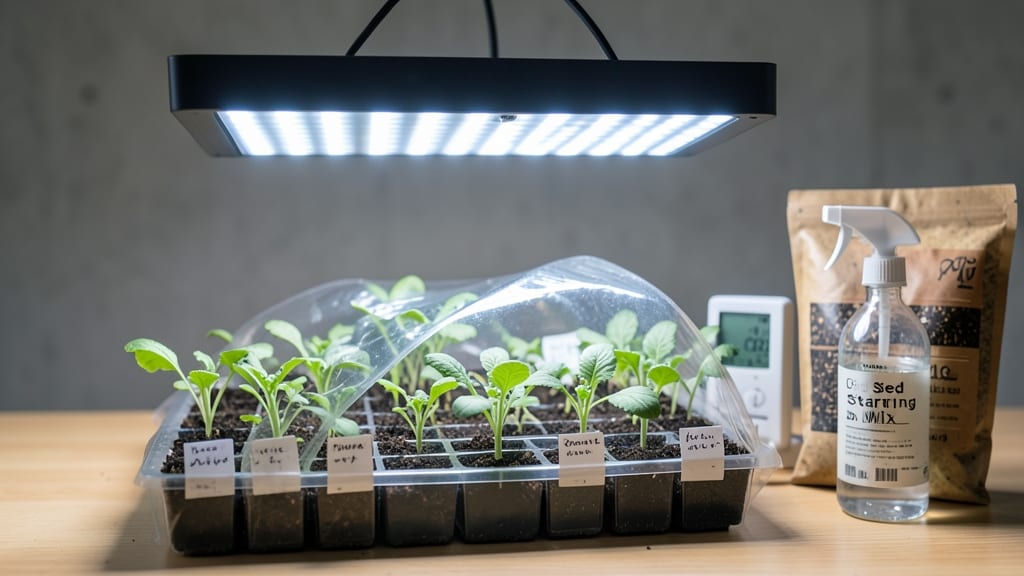 Seed Starting Kit With Light: Fast Germination and Strong Seedlings Guaranteed