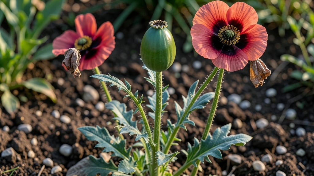 Unripe Poppy Seed Pods: Prevent Twisting for Full Seed Viability
