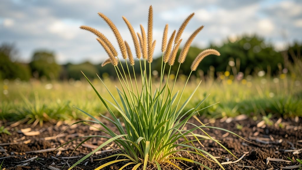 Grass With Spiky Seed Pods: Natural Seed Release Without Twisting Struggle